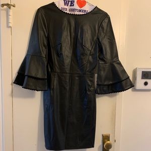 NWT Zara Vegan Leather Dress, S
